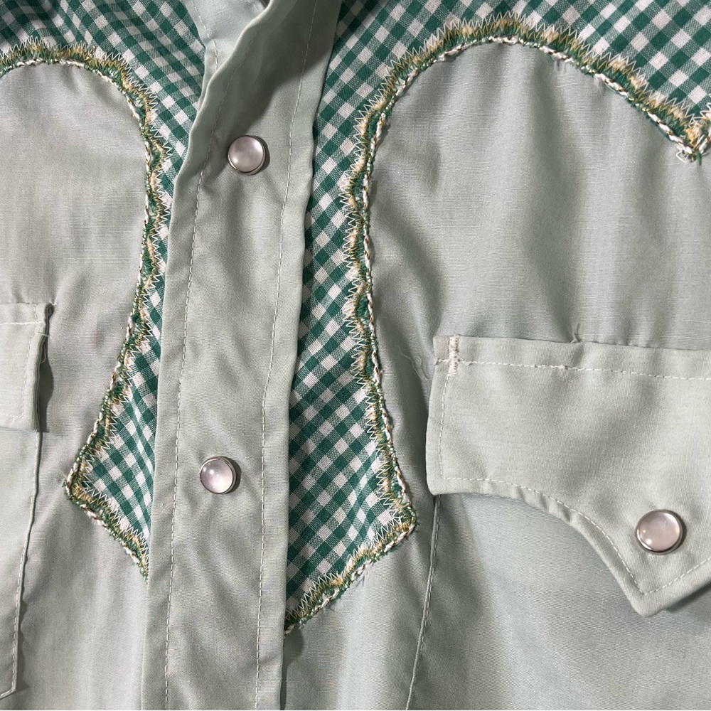 Vintage western pearl snap